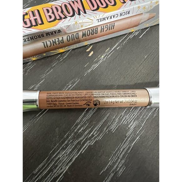 Benefit High Brow Duo Pencil - Rich Caramel/Warm Bronze - New - Picture 3 of 7